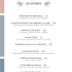 Menu El CIELO LOUNGE Rabat June 2023 012215